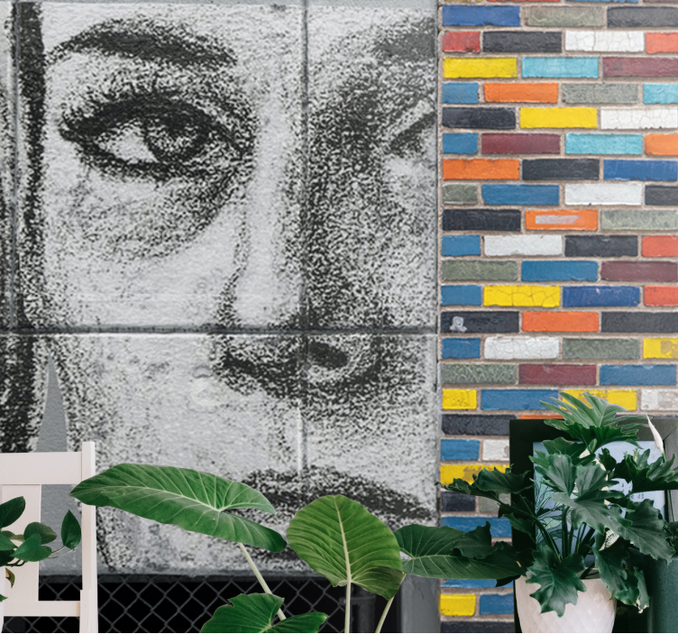 Városi művészet falfestmények - egyedi városi portrék - TenStickers