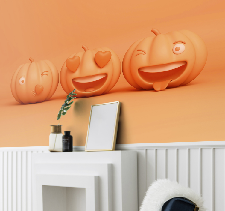 Vicces tök arcok Falfestmények Halloween - TenStickers