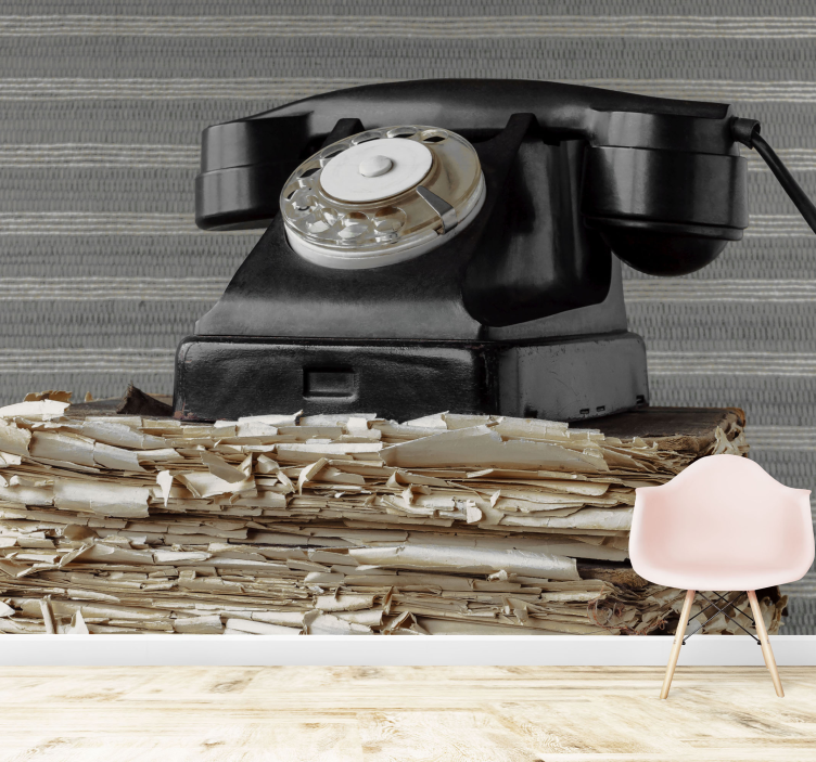 Vintage telefon klasszikus jármű falfestmények - TenStickers