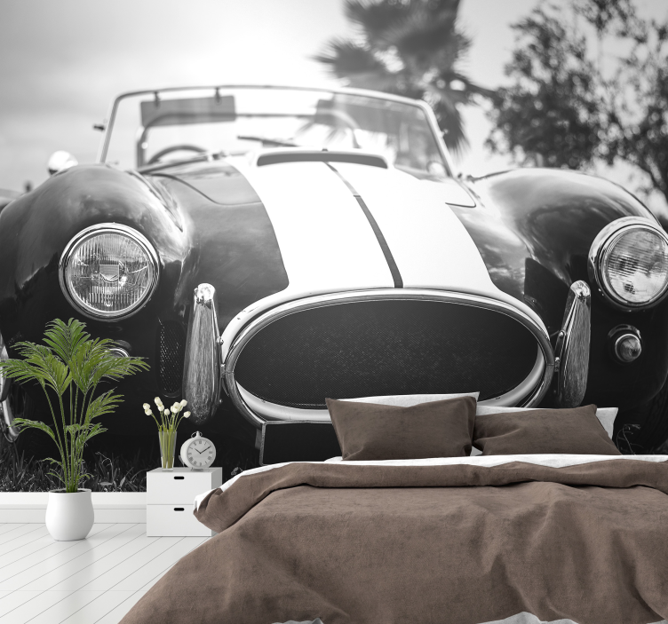 Vintage versenyautó fotó tapéta - TenStickers