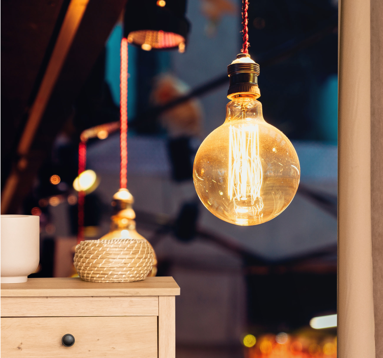 Vintage világítótest - egyéb textúra és minta falfestmények - TenStickers