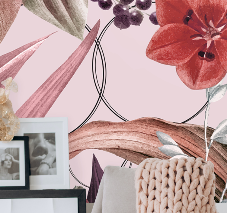 Virág falfestmények - virágmintás design - TenStickers