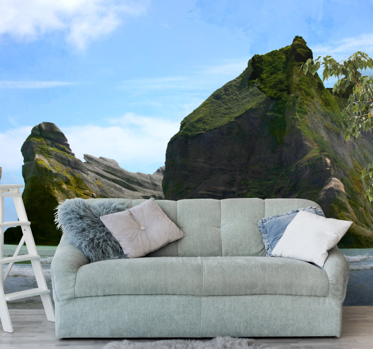 Wharariki tengerparti tengeri falfestmény - TenStickers