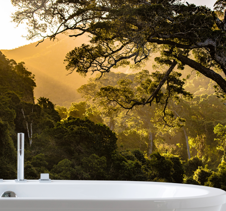 Zöldellő erdő táj - természeti falikárpitok - TenStickers