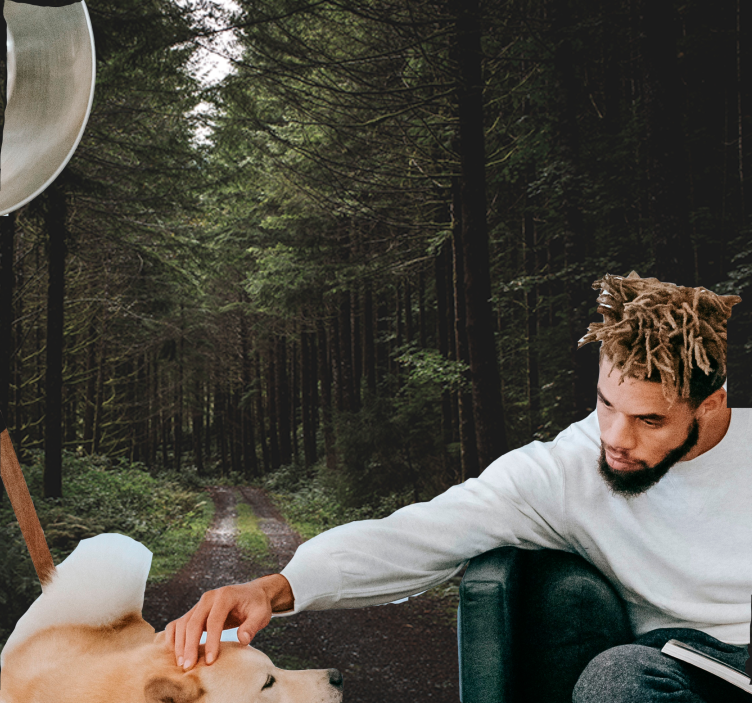 Zölderdő Ösvény természeti falikárpitok - TenStickers