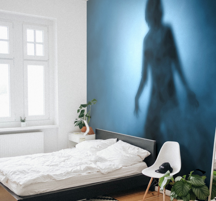 Zombi sziluett falfestmény - TenStickers