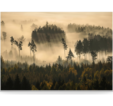 Ethereal morning mist erdei festmények - TenStickers