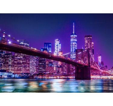 éjszakai new york-i falfestmény - TenStickers