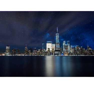 Csillagos éjszaka new york-i falfestmény felett - TenStickers
