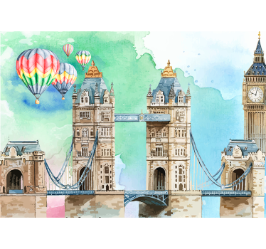 Londoni léggömb kaland Londoni fototapéta - TenStickers