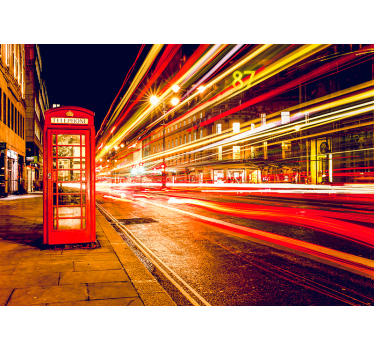 Ikonikus londoni éjszaka Londoni fototapéta - TenStickers