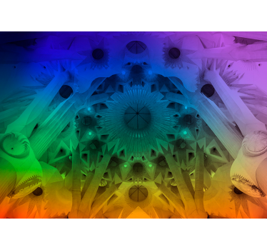 Színes sagrada familia lounge fotó háttérkép - TenStickers
