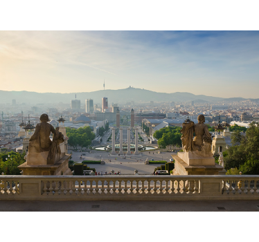 Barcelonai szökőkút montjuic lounge fotó háttérkép - TenStickers