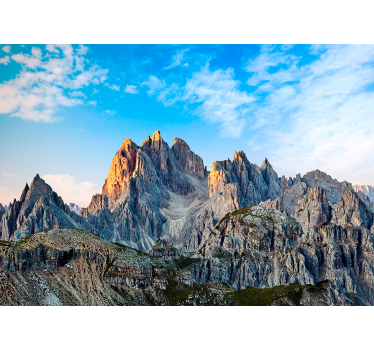 Három csúcs dolomitok táj falfestmény - TenStickers