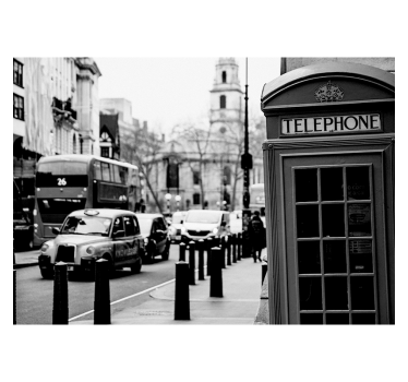 Fekete-fehér london city fotó háttérkép - TenStickers