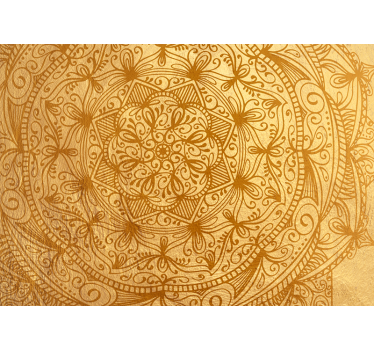 Arany mandala falfestmény - TenStickers