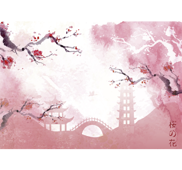 Japán kert zen fotó tapéta - TenStickers
