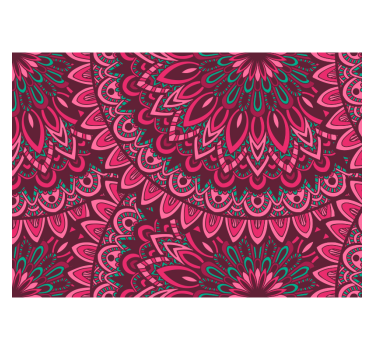 Virágos mandala falfestmény - TenStickers