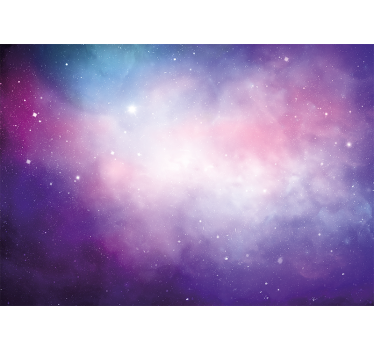Rózsaszín és lila galaxis jelenet háttérkép - TenStickers