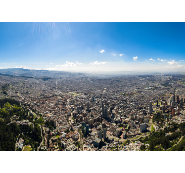 Kilátás bogota városi falfestményre - TenStickers