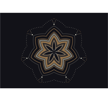 Modern virág mandala falfestmények - TenStickers