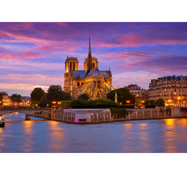 Párizsi falfestmények notre dame bazilika - TenStickers