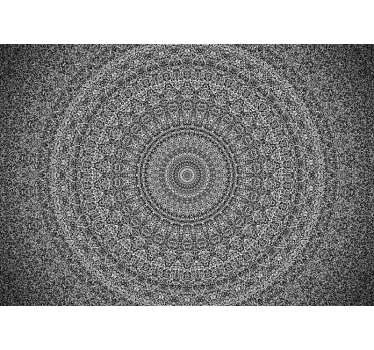 Bonyolult kör alakú minta Mandala falfestmények - TenStickers