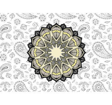 Részletes mandala minták - mandala falfestmények - TenStickers