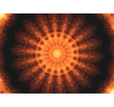 Festett napkelte mandala falfestmények - TenStickers