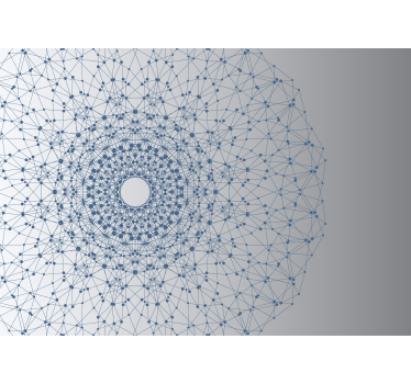 Modern kék és szürke mandala falfestmények - TenStickers