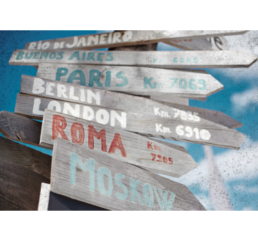 Városi falfestmény - globális városi irányok - TenStickers