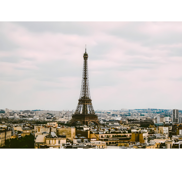 Eiffel-torony párizs falfestményének közepén - TenStickers
