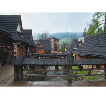 Zakopane utca városi falfestmény - TenStickers