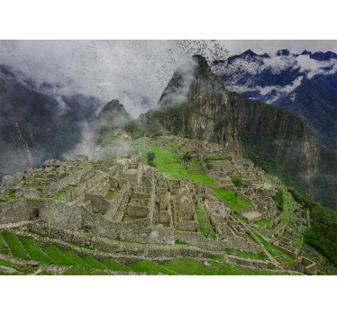 Városi falfestmény machu picchu romokkal - TenStickers