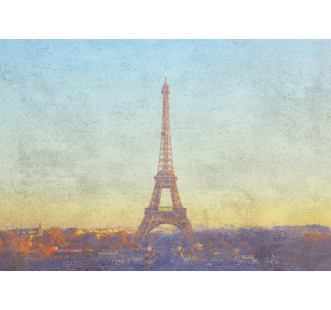 Eiffel-torony alkonyat párizsi falfestmények - TenStickers
