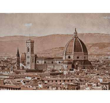 Florence dóm kilátás városi falfestmény - TenStickers