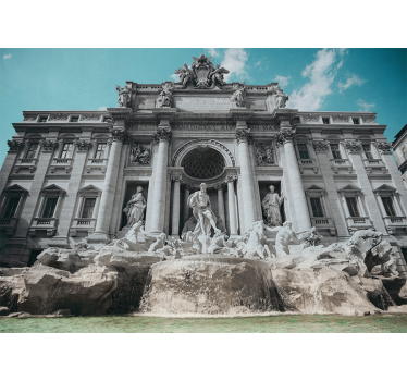 Trevi-kút emlékfal - városi falfestmény - TenStickers