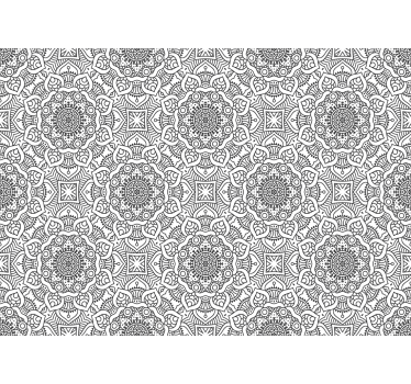 Bonyolult geometrikus minták mandala falfestmények - TenStickers