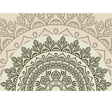 Emelő nap indiai mintás mandala falfestmények - TenStickers