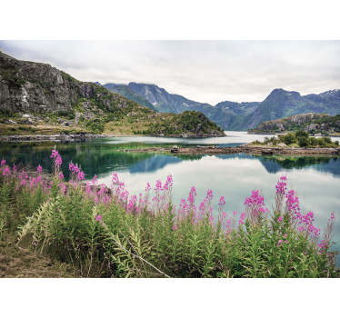 Bűvös norvég fjord - táj falfestmények - TenStickers