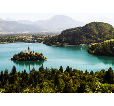 Bled-tavi sziget táj falfestmények - TenStickers