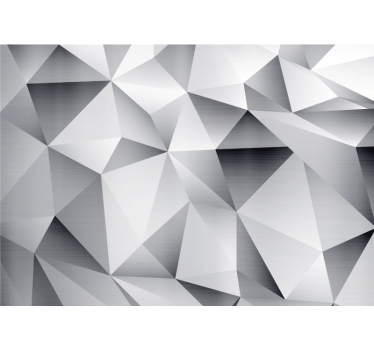 Geometrikus mintázatú 3d hatású falfestmények - TenStickers