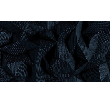 Sötét szövet geometriai 3d falfestmény tapéta - TenStickers
