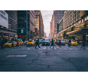 Zsúfolt new york-i utca falfestmények - TenStickers