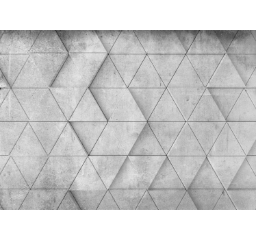 Geometriai háromszög dombormű 3d falfestmény tapéta - TenStickers