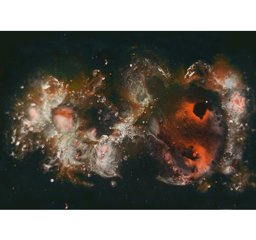 Gyönyörű kilátás tejút galaxis tér falfestmény tapéta - TenStickers