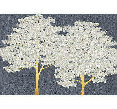 Elegáns fa sziluettek falfestmények - TenStickers