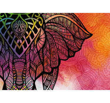 Gradiens etnikai design Mandala fototapéta - TenStickers