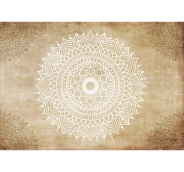 Mandala falfestmények régi papír textúrájú - TenStickers