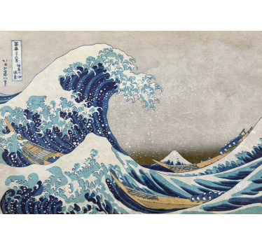 Klasszikus Művészet Falfestmények régi stílusú kanagawa festék - TenStickers